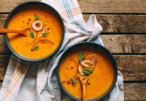 carrot, pumpkin, or sweet potato soups