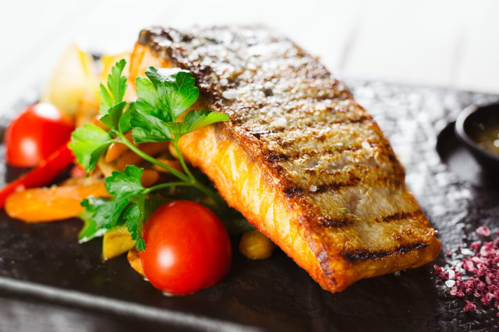 salmon is a good source of omega 3s.