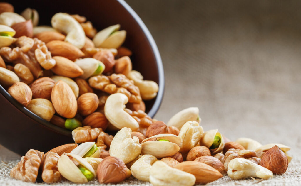 Nuts have high fat content and can be an addictive food